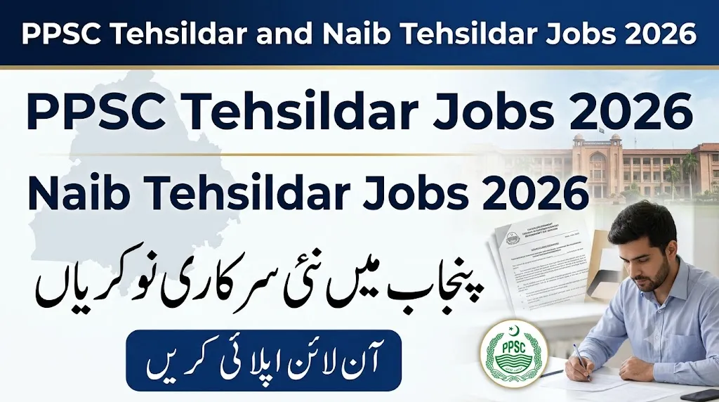 PPSC Tehsildar and Naib Tehsildar Jobs